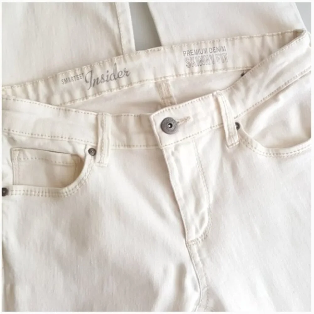 🇨🇦 SMART SET Jeans - Off-White - Picture 4 of 16